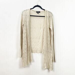 2/$30 Mossimo XL Womens Beige Kinit Sheer Cardigan Sweater